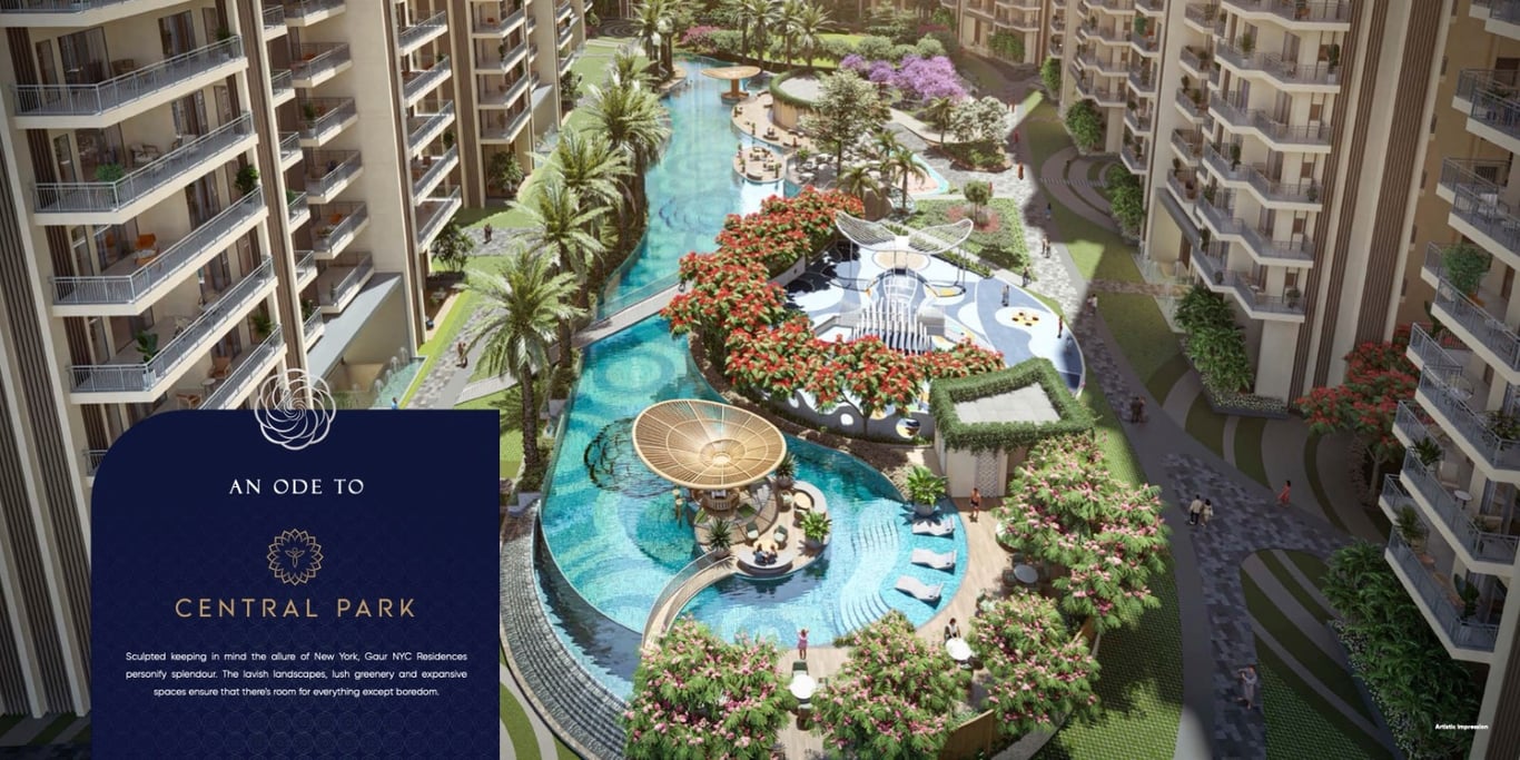 Gaur NYC residency wave city ghaziabad ultraluxury apartment 3 4 bhk thumbnail 8