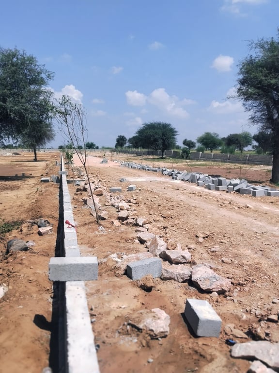 Farmhouse plot at Ajmer road near Mahindra sez fully developed gated township thumbnail 4