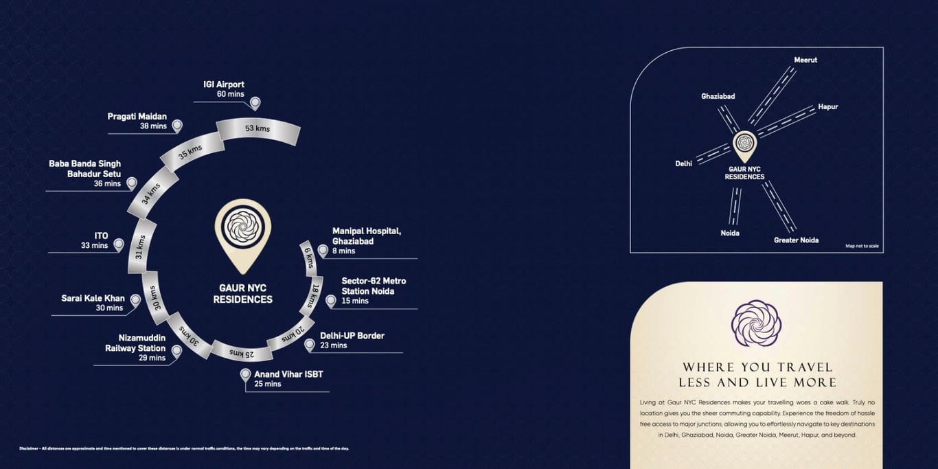 Gaur NYC residency wave city ghaziabad ultraluxury apartment 3 4 bhk thumbnail 7