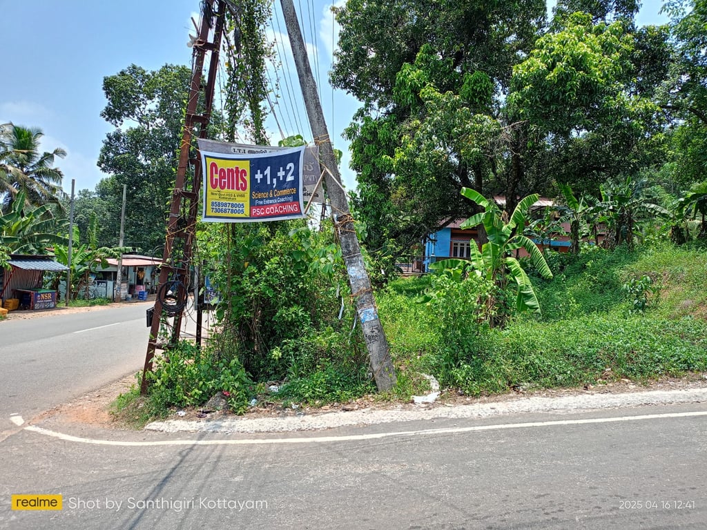 10 cent land infront of Kottarakkara Odanavattom main road frontage thumbnail 9