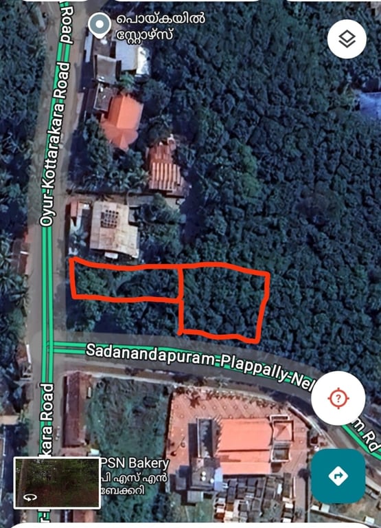 10 cent land infront of Kottarakkara Odanavattom main road frontage thumbnail 1
