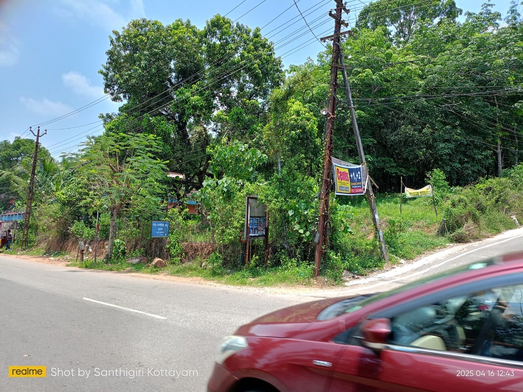 10 cent land infront of Kottarakkara Odanavattom main road frontage thumbnail 4
