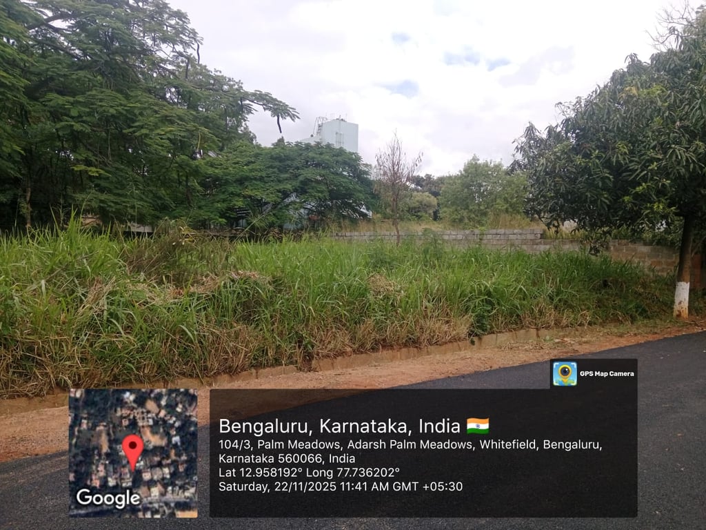 Prime West-Facing Plot for Sale – Prestige Laughing Waters, Whitefield, Bengaluru - 1