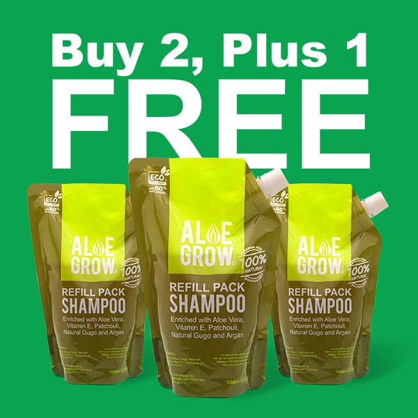 Buy 2+1 Aloe Grow Shampoo Refill Pack 500ML