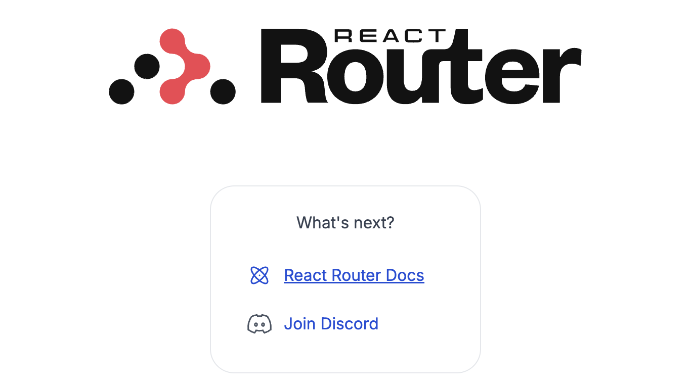 React Router Starter Template Preview