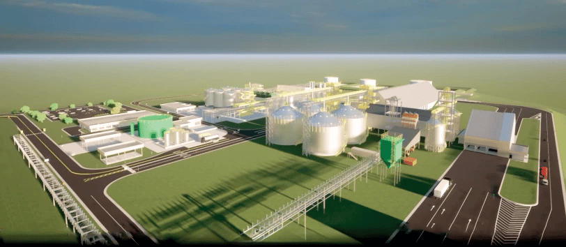 Coamo's ethanol plant project in Campo Mourão, Paraná, announced in May this year by the company. (Photo: Coamo/Press Release)