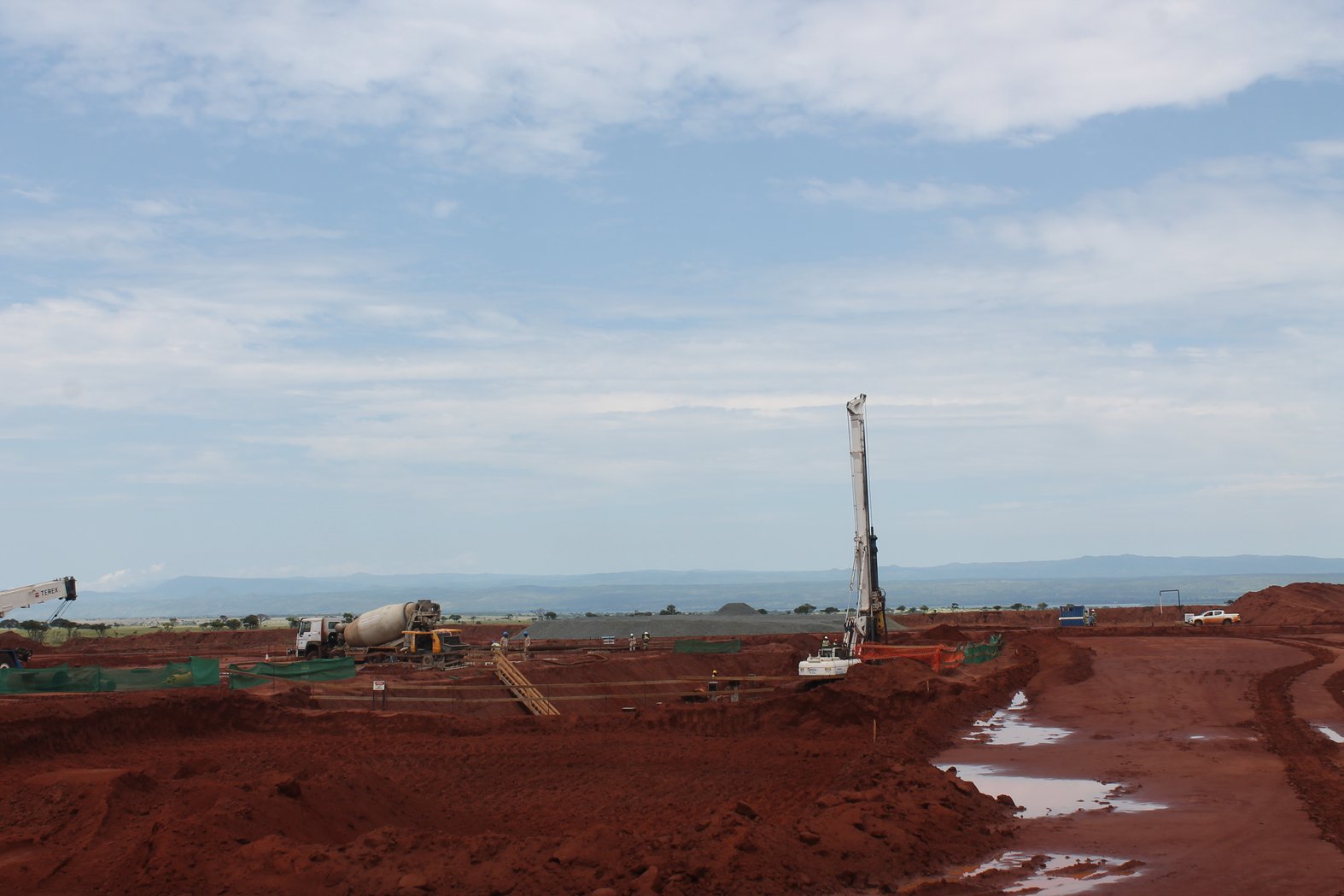 Ongoing Construction works underway at the Tilenga oil project site, located within Uganda’s largest national park, Murchison Falls. Photo by Diana Taremwa Karakire.