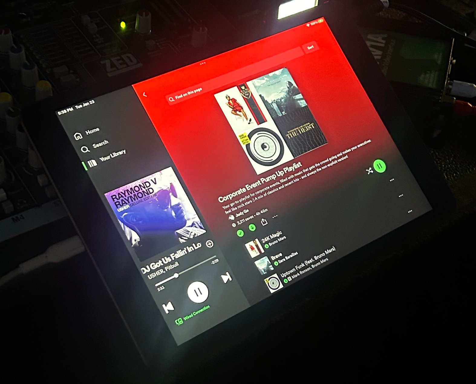 Nothing like a “Corporate Event Pump Up Playlist” to get people hype about colonizing the future. Photo credit: Molly Taft