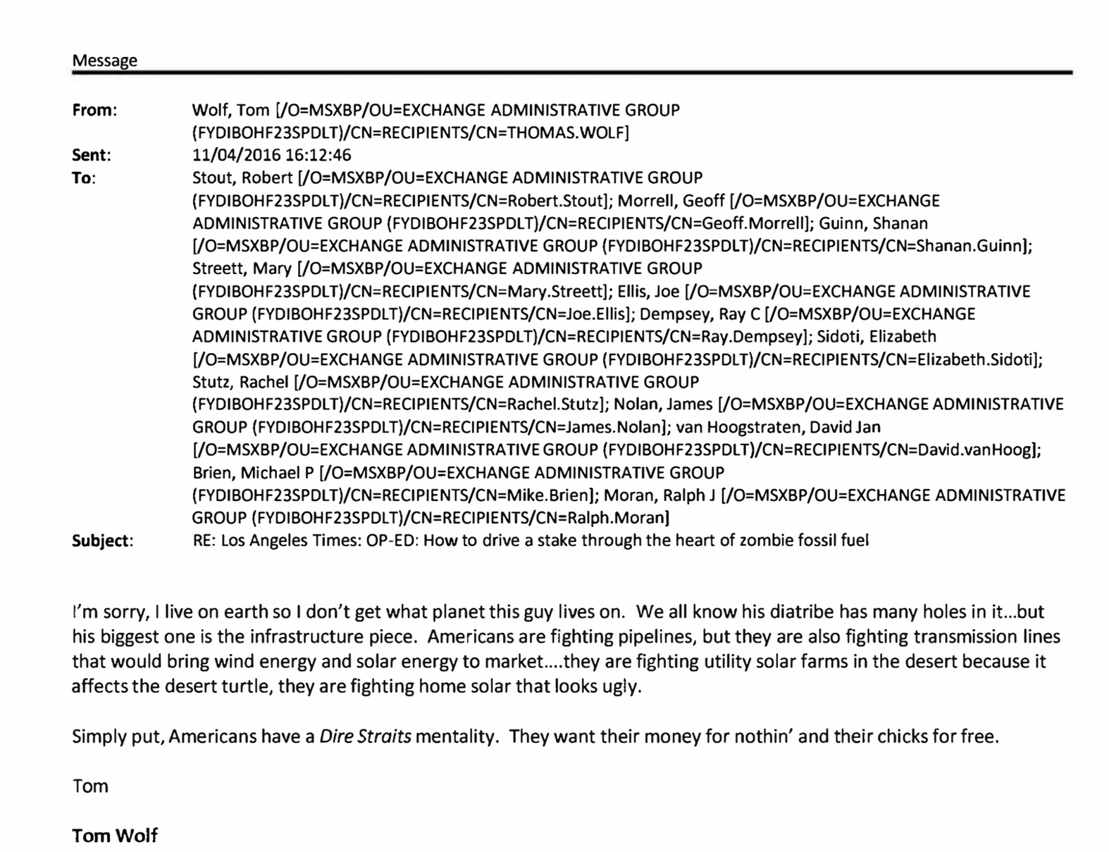 Fossil Fuel Industry Documents from 2022 House Oversight Investigation