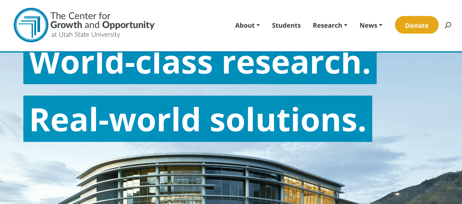 The Center for Growth and Opportunity - an industry-funded research center at Utah State University