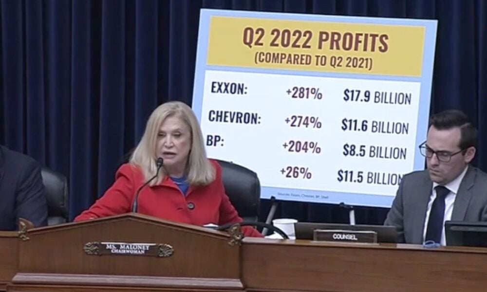 2022 House Oversight Committee Investigation into Fossil Fuel Disinformation