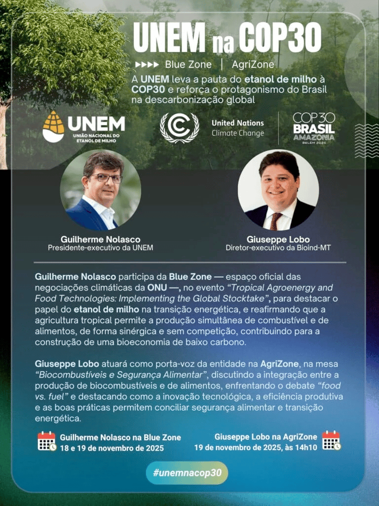 The sector has at least two events at COP30, one of which is within the Blue Zone, where official negotiations, the Leaders' Summit, and national pavilions are located. (Photo: Unem/Press Release)