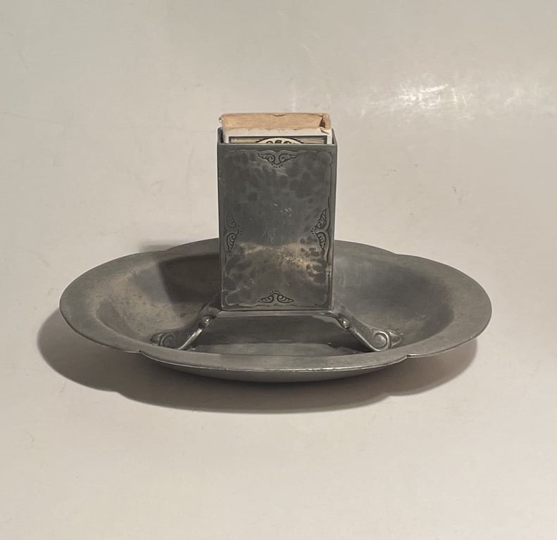 Flot Just Andersen tin tændstikæske holder - nr. 011305