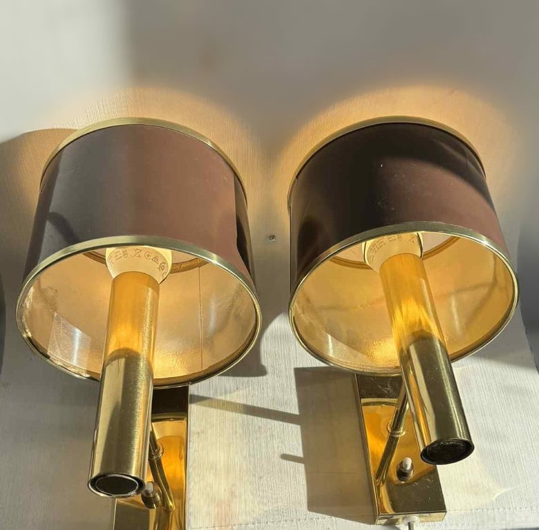 Great classic brass sconce called "Jason" designed by Jo Hammerborg