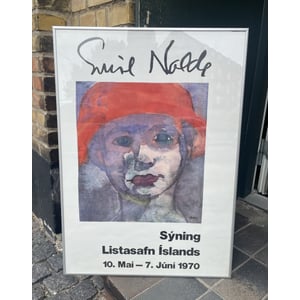 Flot Emil Nolde udstilling plakat, Island 1970 - nr. 0122579999