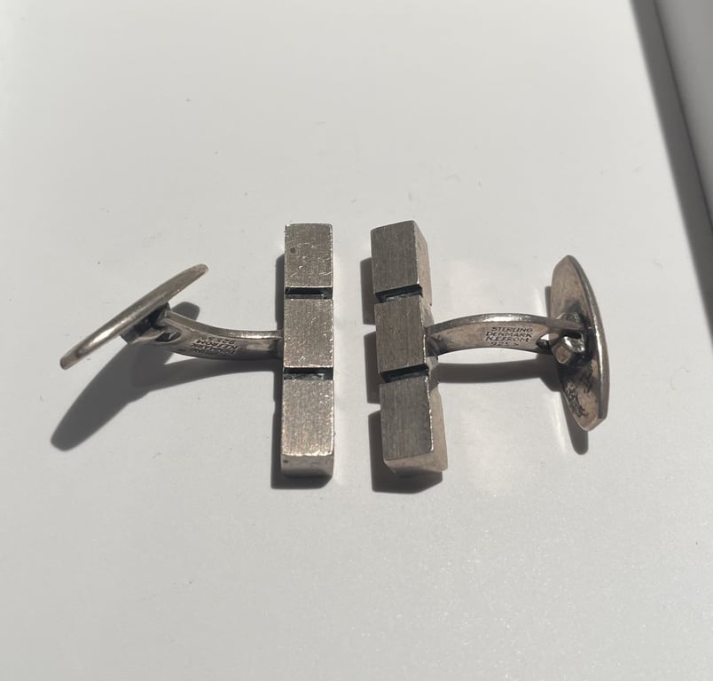 N.E. From manchetknapper i Sterling sølv 925s - 09752