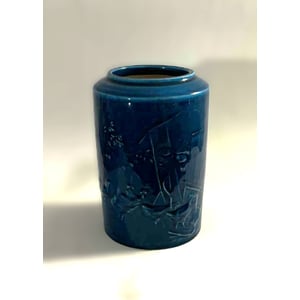 Sjælden Bing & Grøndahl Vase i Lavendelblå Glasur, design af Mogens Bøggild
