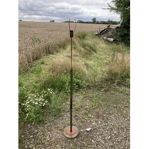 Flot standerlampe af messing og palisander - nr. 408
