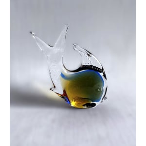 Italiensk Glaskunst fra Murano, tropisk glasfisk, Italien 1960`erne