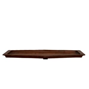 Retro teakfad i et elegant og aflangt design - nr. 02147887