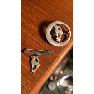 2 broche af Sterling 925