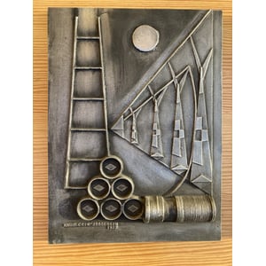 Kunst væg relief af Knud Erik Jørgensen 1972