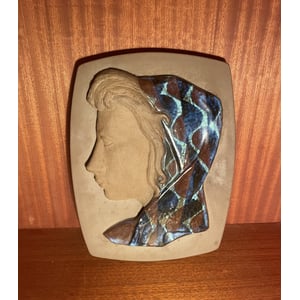 Johannes Hedegaard (1915-1999) flot Aluminia relief - nr. 02940