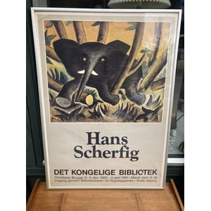 Flot indrammet retro plakat af Hans Scherfig - nr. 0311