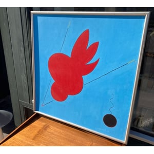 Kunst, oliemaleri på plade af Carsten Rutting Schweitz