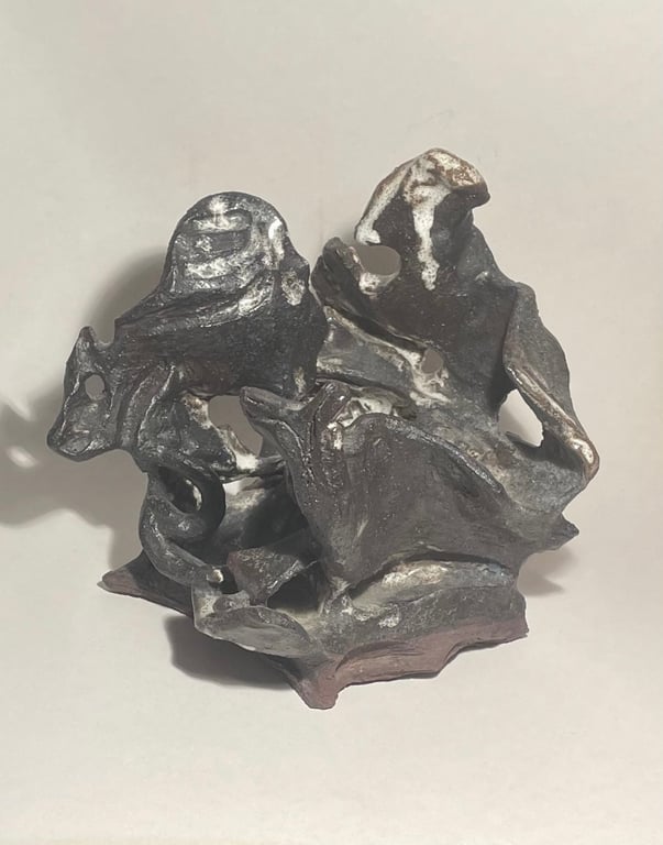 Flot skulpturelt stentøj figur - nr. 01993