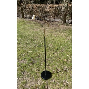 Retro standerlampe i metal og messing der kan justeres i højden - nr. 600825