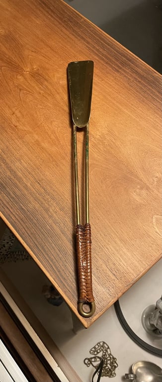 Flot vintage messing skohorn - nr. 011021