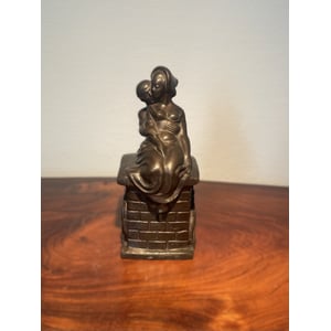 Hans Kongslev figur i patineret tin, Hyrdinden og Skorstensfejeren - nr. 451077