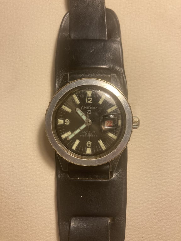 Herreur/dykkerur Amidor 23, Navy Time 200 - nr. 01070