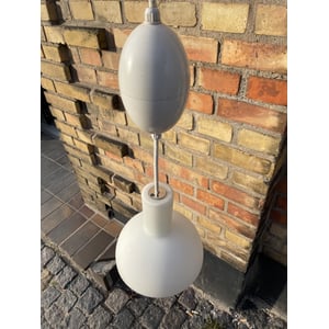 Flot opalglas pendel med lampehejs - nr. 011075