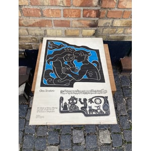 Flot vintage grafisk særtryk af Henry Heerup - nr. 01020