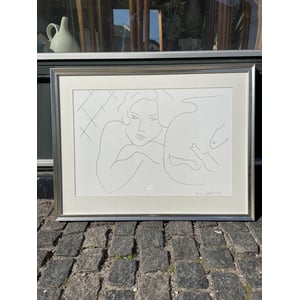Flot Henri Matisse offset tryk med sølv ramme  - nr. 026010