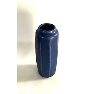 Rare Palshus stoneware vase in Cobolt Blue Hare Fur Glaze, Denmark 1950s