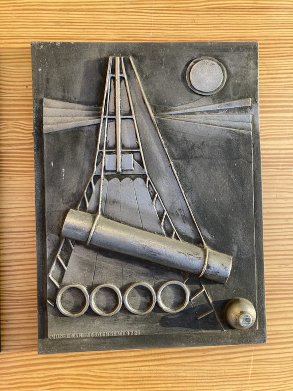 Kunst væg relief af Knud Erik Jørgensen 1972