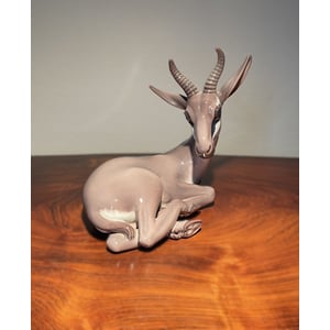 Dahl Jensen porcelæn figur, "liggende antilope" - nr. 456654