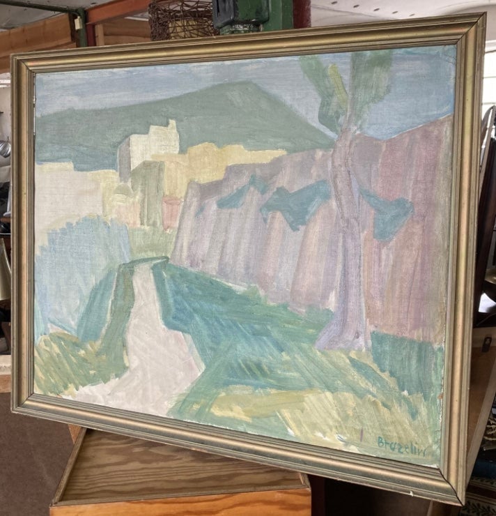 Fritz Bruzelius (1919-1974) landskab fra Vico Equenze - nr. 0301