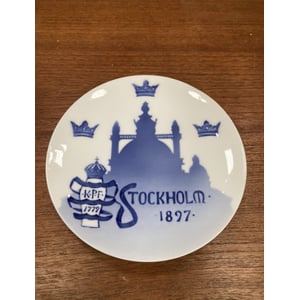 Sjælden antik platte fra Royal Copenhagen – design af Arnold Krog - nr. 0513