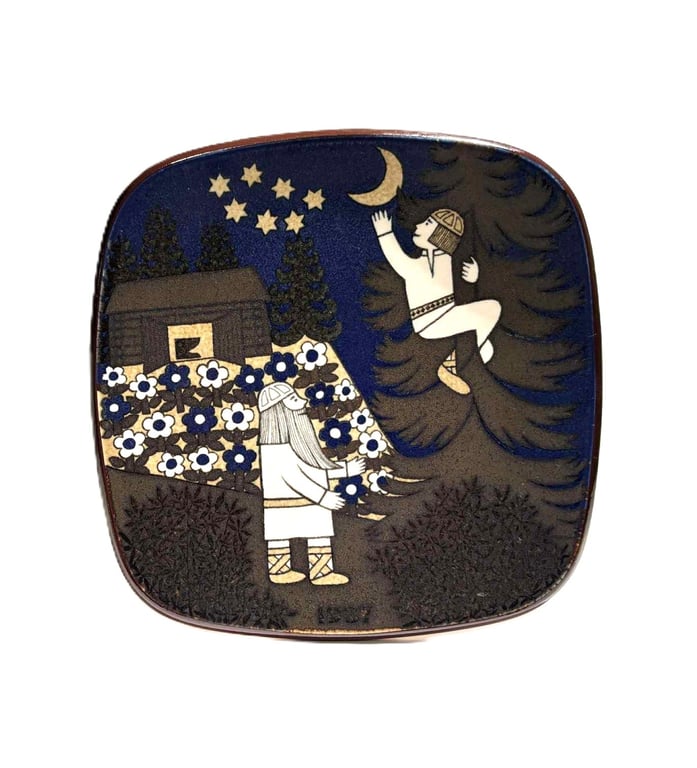 Kalevala Arabia Finland 1987 Collector Plate by Raija Uosikkinen, Wall Plate