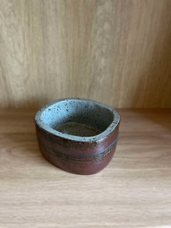 Palshus Ceramic Bowl in brown/copper Similar Colours, Denmark 1960s