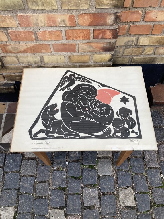 Flot vintage grafisk særtryk af Henry Heerup - nr. 01021