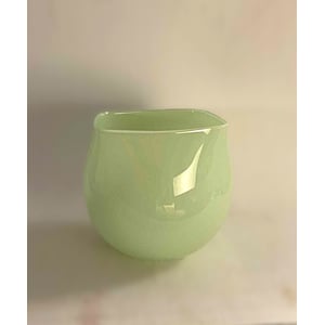 Holmegaard Denmark - Peter Svarrer 'Quadro' glass vase 1990s