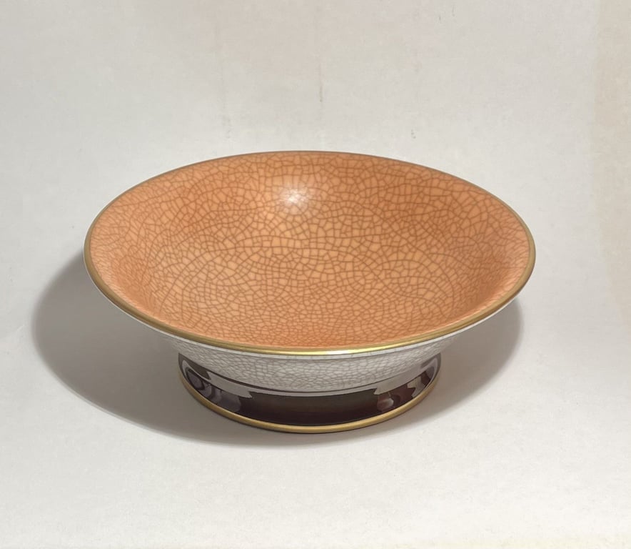 Flot gammel porcelæn/krakele skål fra Bing & Grøndahl - nr. 01750