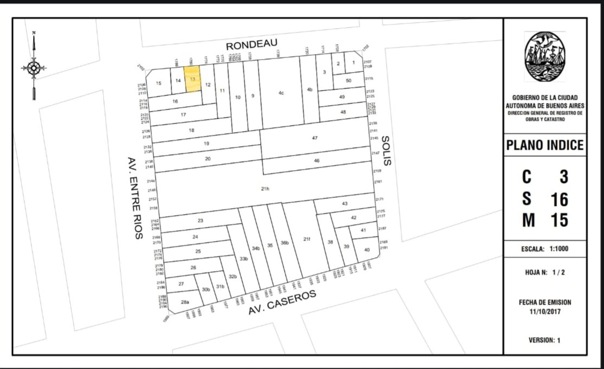 LOTE EN VENTA EN CONSTITUCIÓN 8,58 x 14,65 MTS AV — foto 1