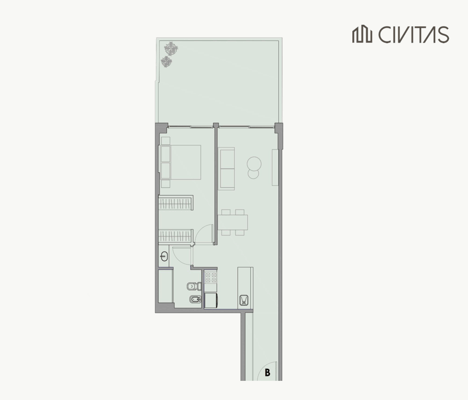 Venta departamento en construcción 2 ambientes   - Palermo Hollywood — foto 2