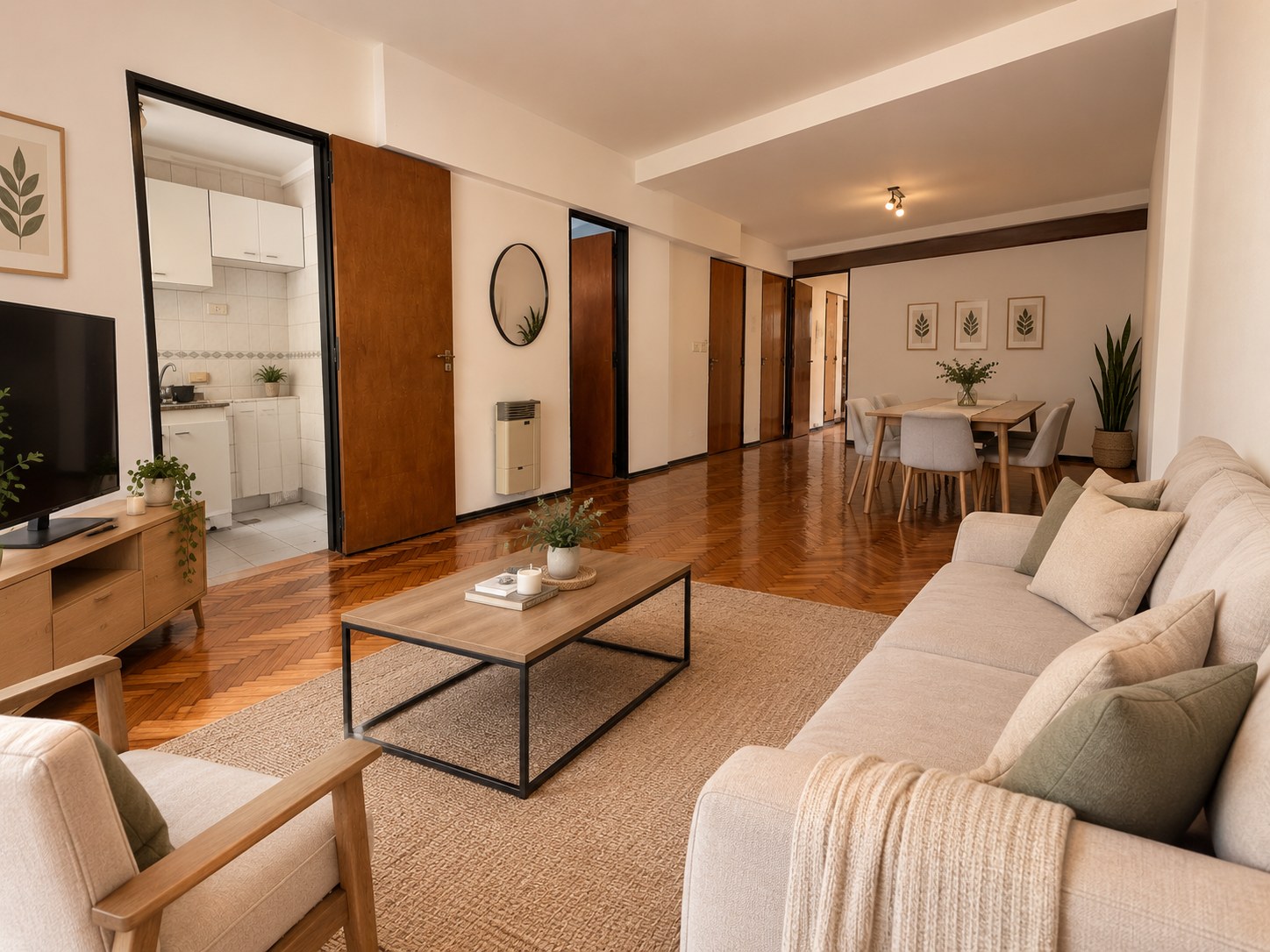 Departamento 2 ambientes sobre  Av. Rivadavia - Almagro — foto 1